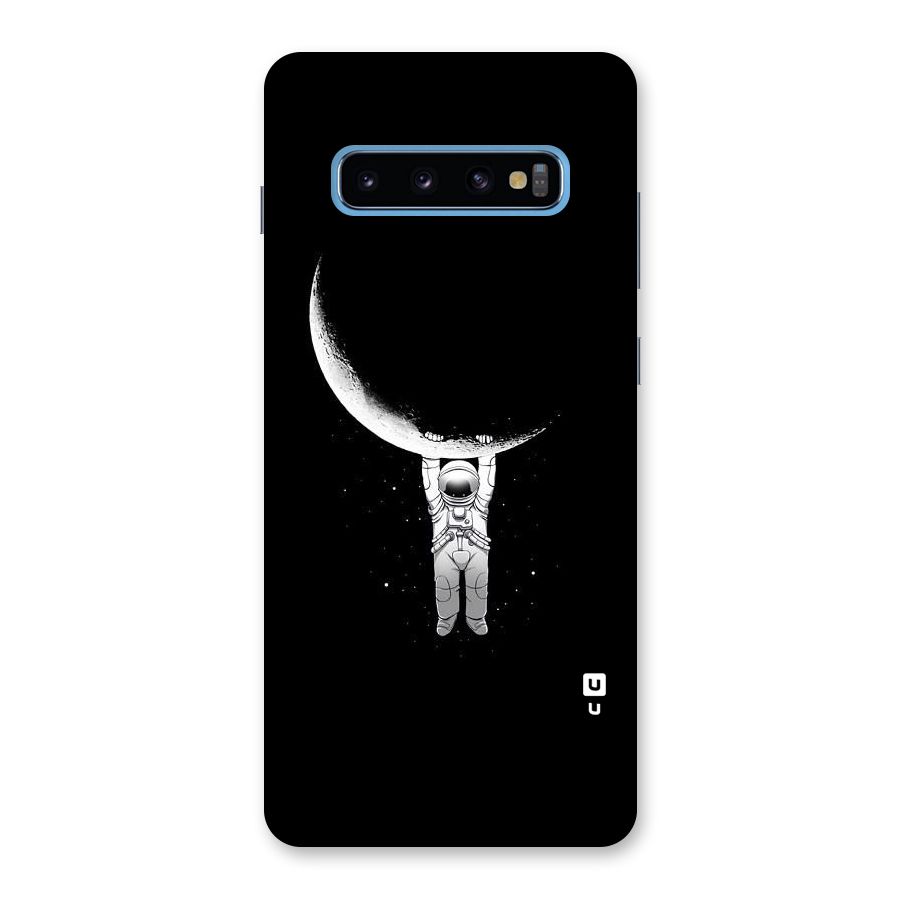 Hanging Astronaut Back Case for Galaxy S10 Plus