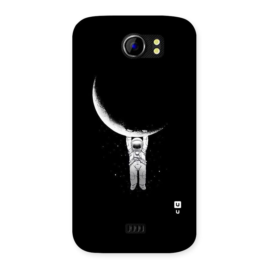 Hanging Astronaut Back Case for Micromax Canvas 2 A110