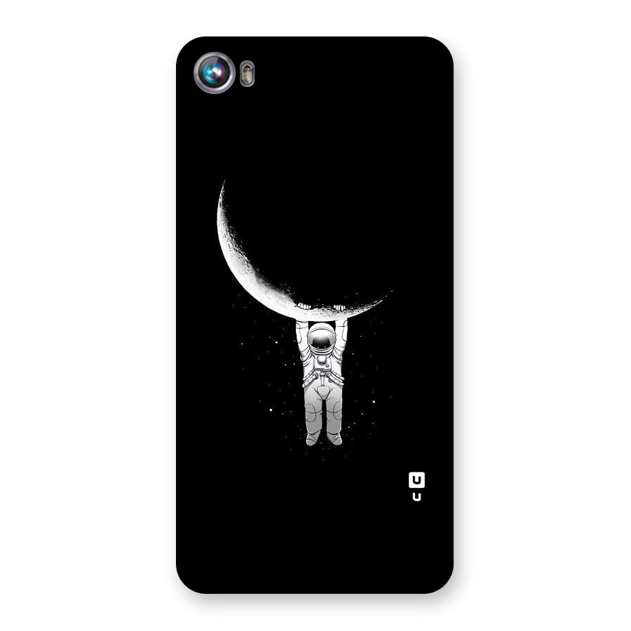 Hanging Astronaut Back Case for Micromax Canvas Fire 4 A107