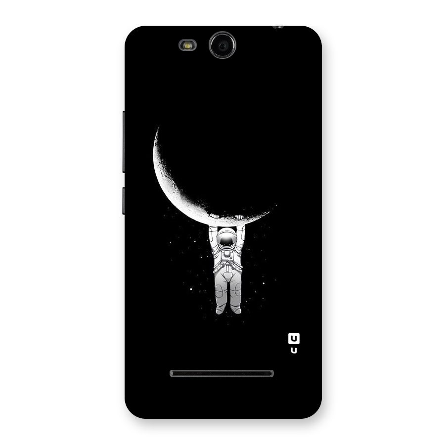 Hanging Astronaut Back Case for Micromax Canvas Juice 3 Q392