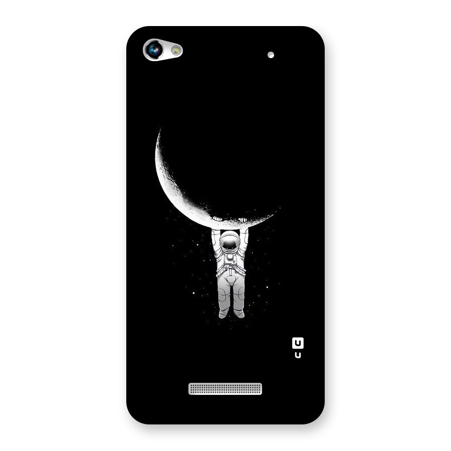Hanging Astronaut Back Case for Micromax Hue 2