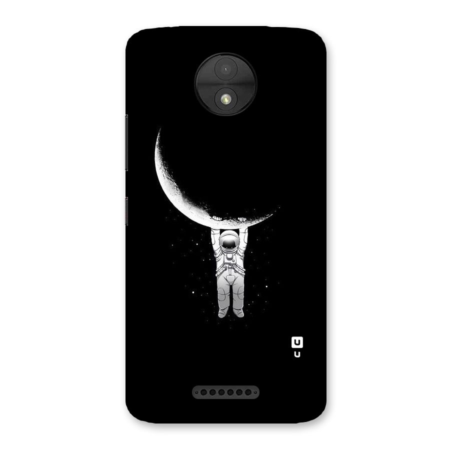 Hanging Astronaut Back Case for Moto C
