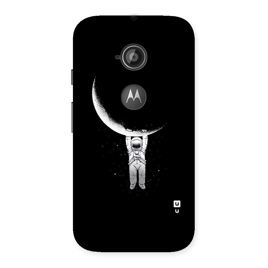 Hanging Astronaut Back Case for Moto E 2nd Gen