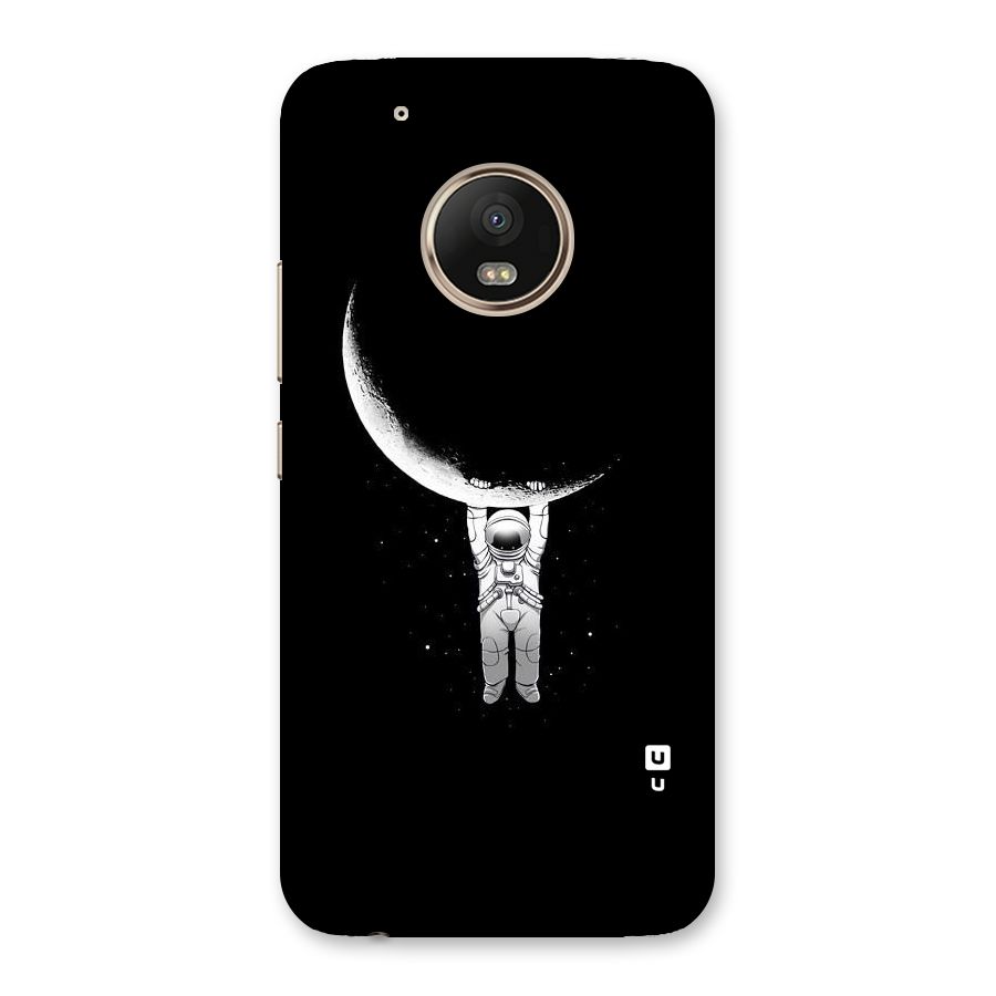 Hanging Astronaut Back Case for Moto G5 Plus