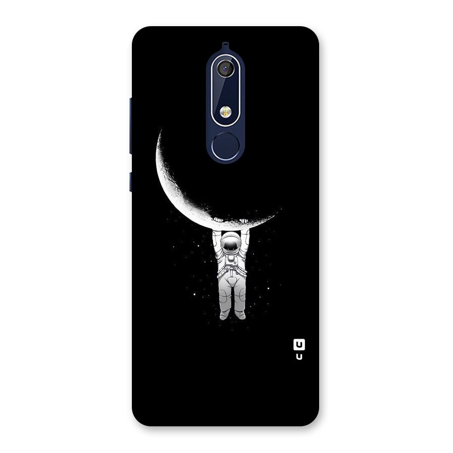 Hanging Astronaut Back Case for Nokia 5.1