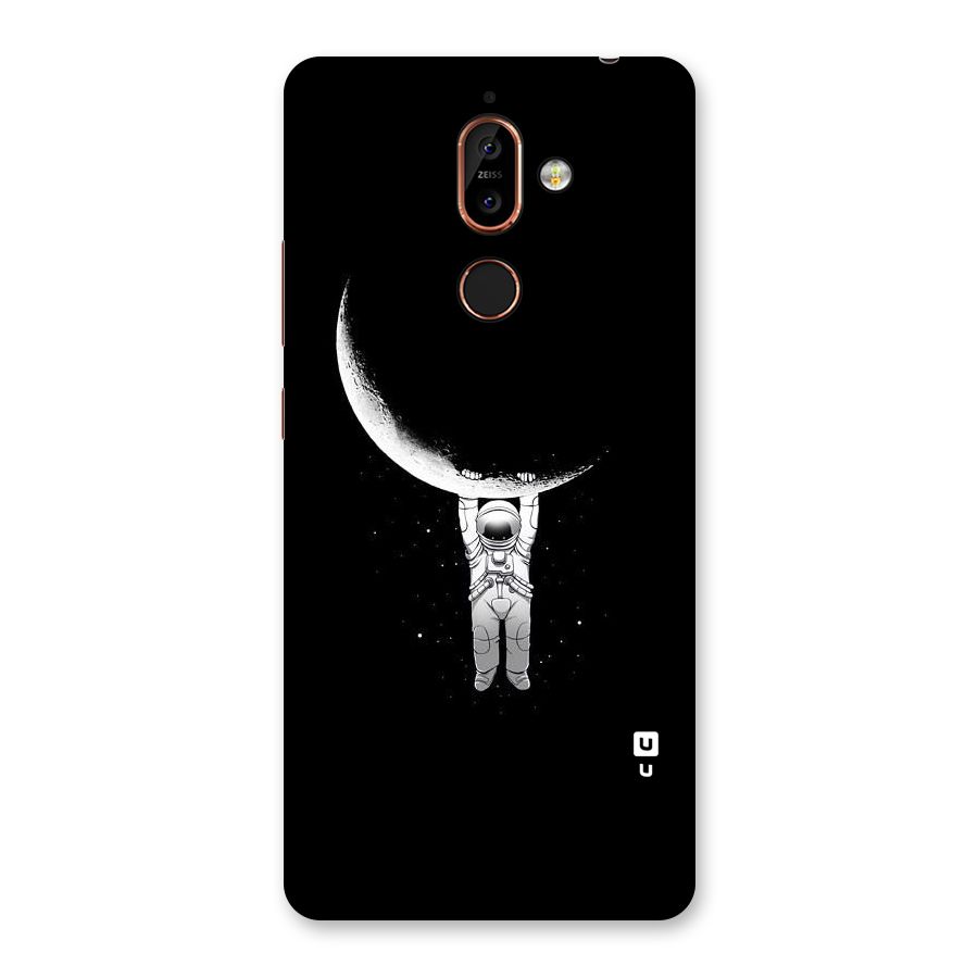 Hanging Astronaut Back Case for Nokia 7 Plus