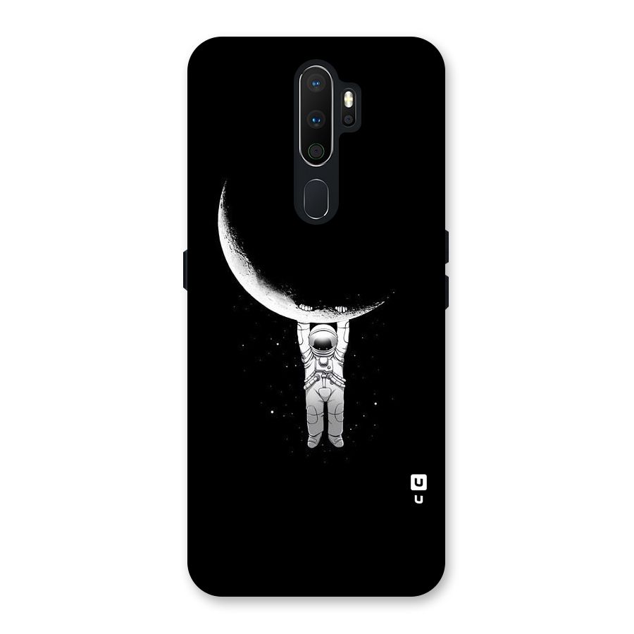 Hanging Astronaut Back Case for Oppo A5 (2020)