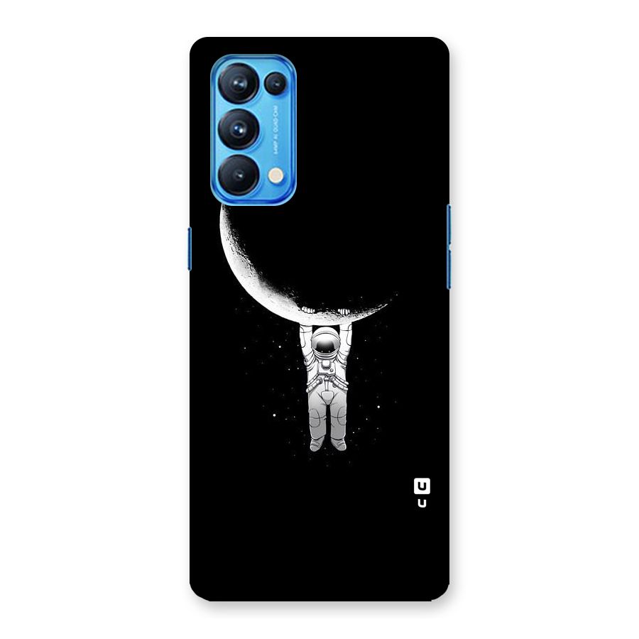 Hanging Astronaut Back Case for Oppo Reno5 Pro 5G