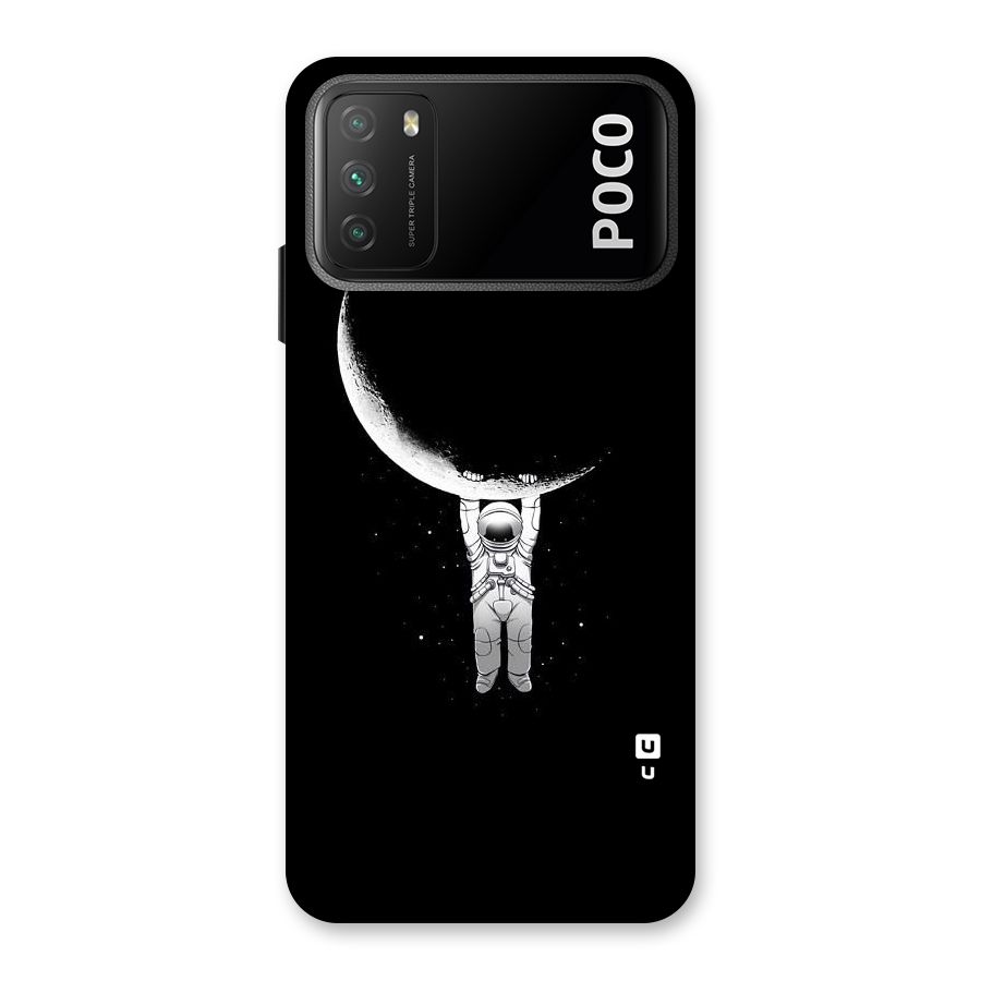 Hanging Astronaut Back Case for Poco M3