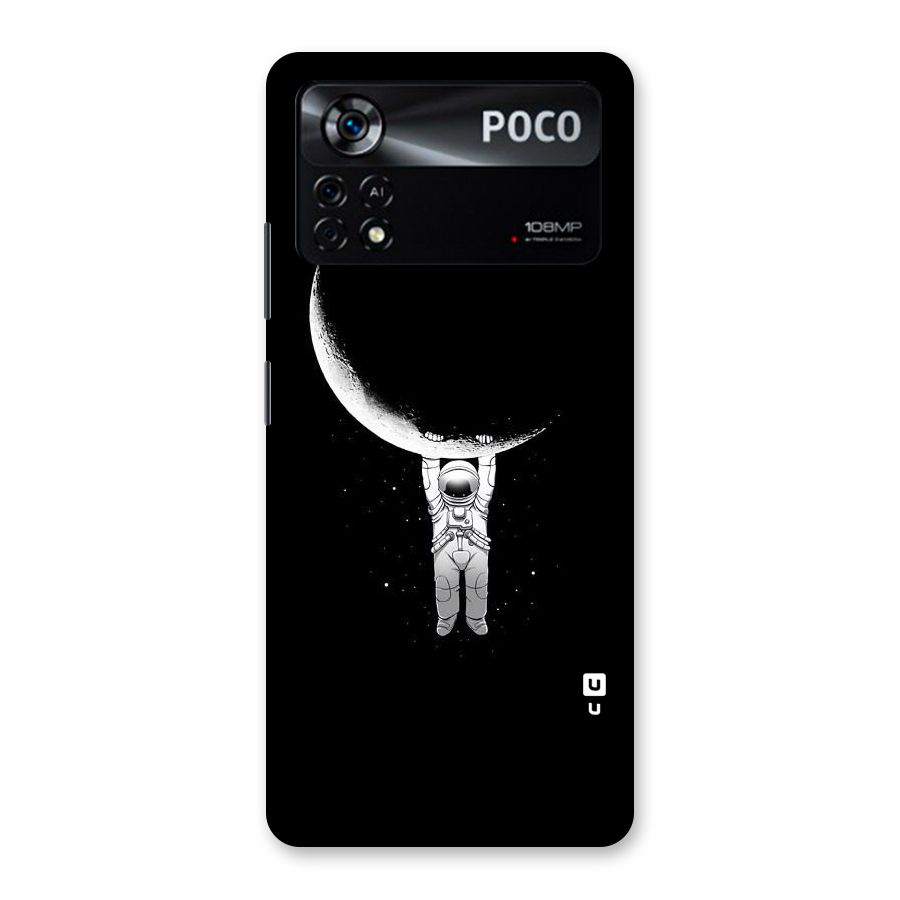 Hanging Astronaut Back Case for Poco X4 Pro 5G