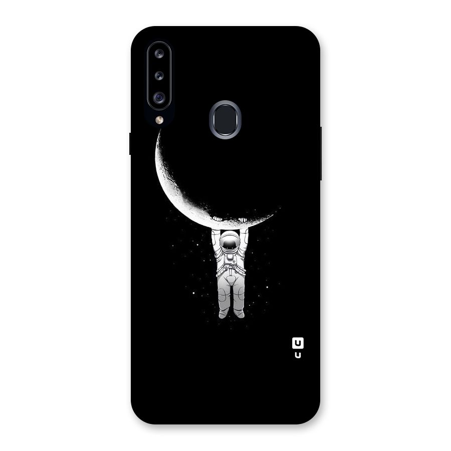 Hanging Astronaut Back Case for Samsung Galaxy A20s