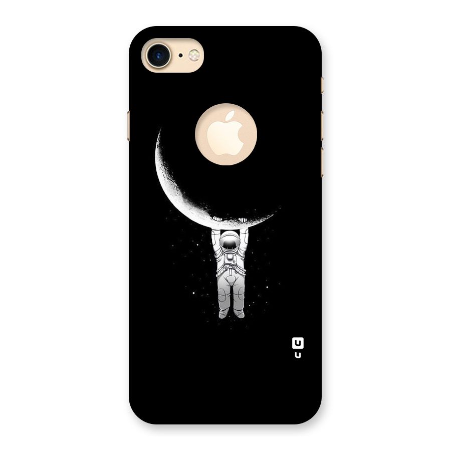 Hanging Astronaut Back Case for iPhone 7 Logo Cut