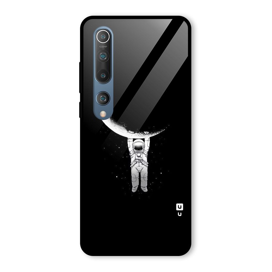 Hanging Astronaut Glass Back Case for Mi 10