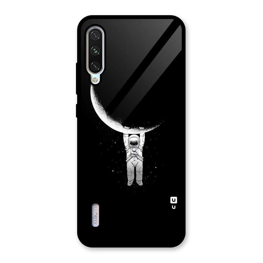 Hanging Astronaut Glass Back Case for Mi A3