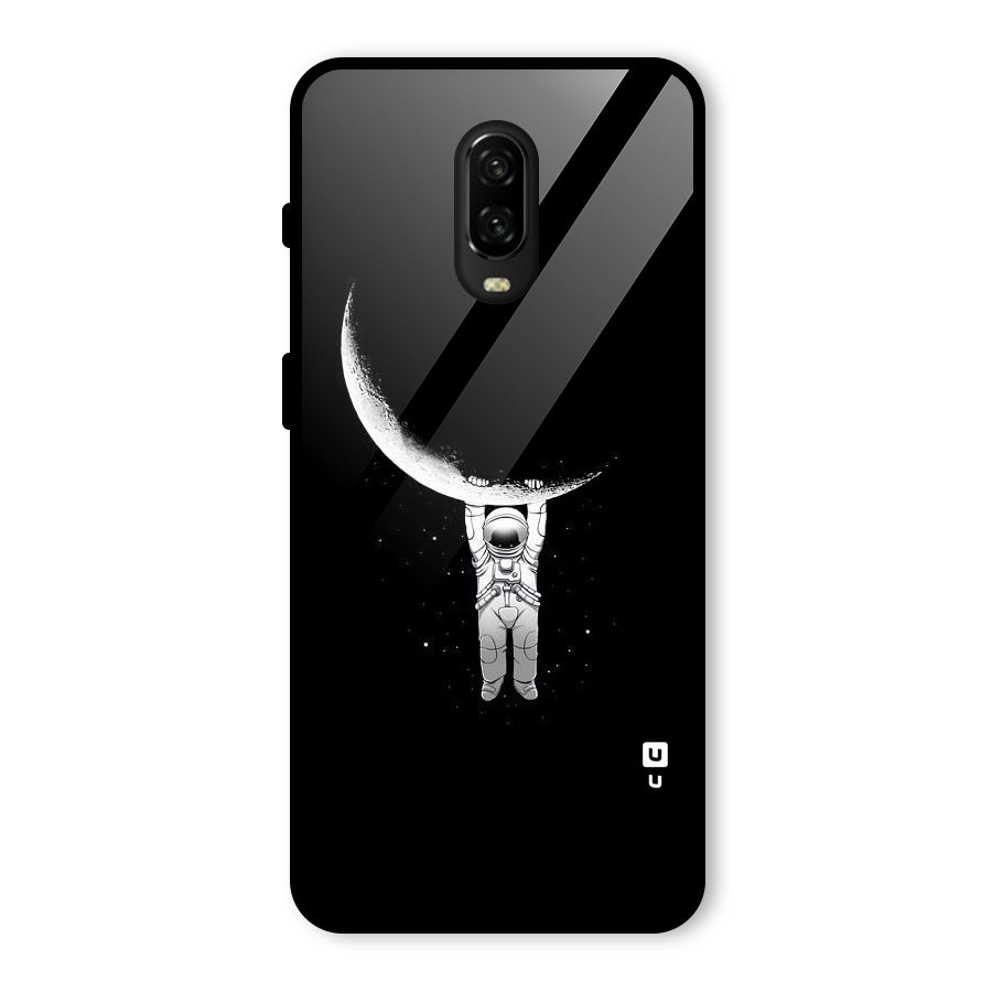Hanging Astronaut Glass Back Case for OnePlus 6T