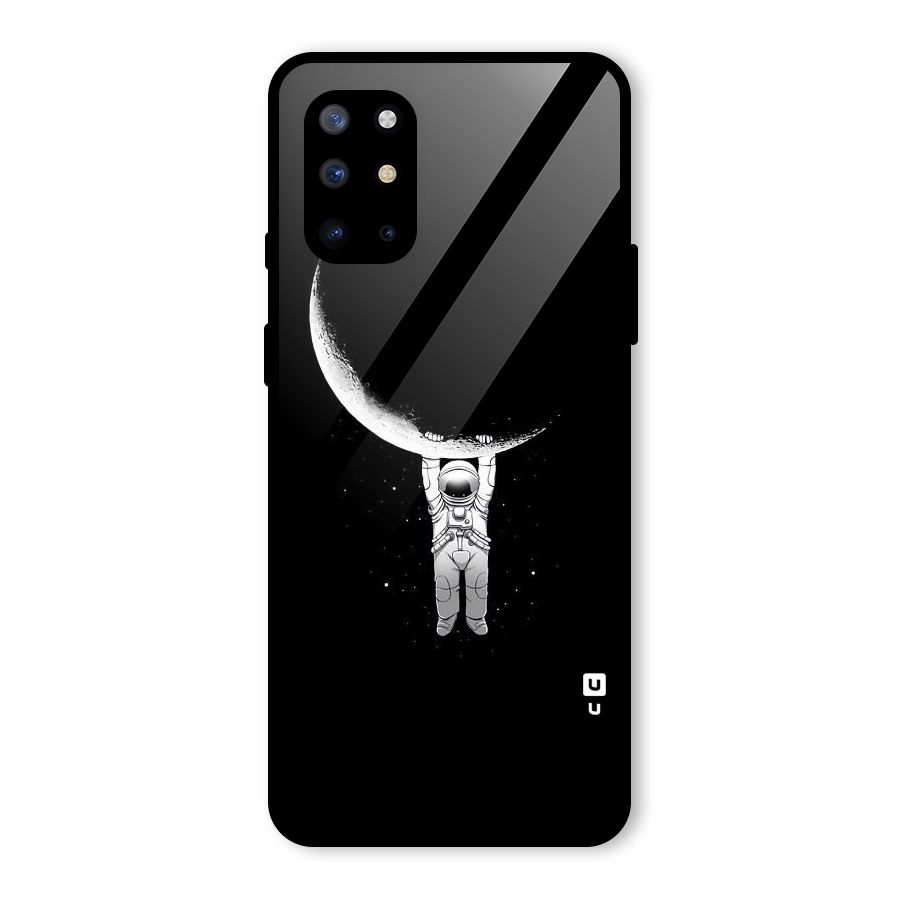 Hanging Astronaut Glass Back Case for OnePlus 8T