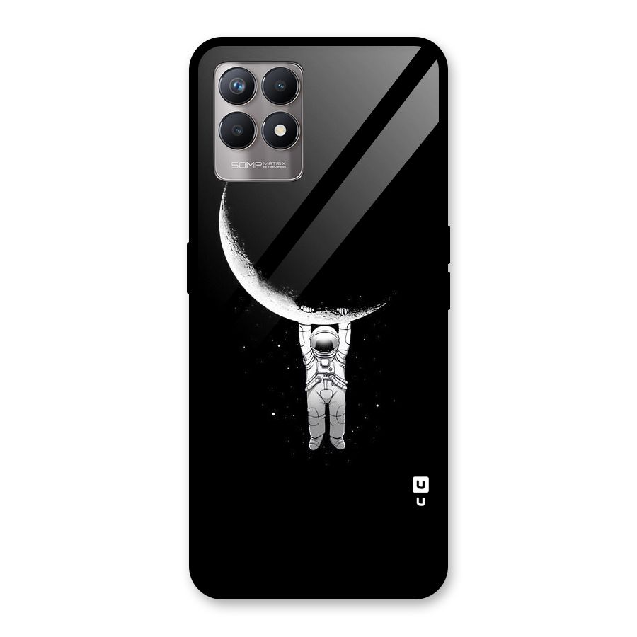 Hanging Astronaut Glass Back Case for Realme Narzo 50