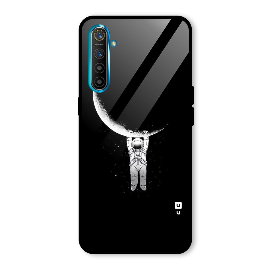 Hanging Astronaut Glass Back Case for Realme X2