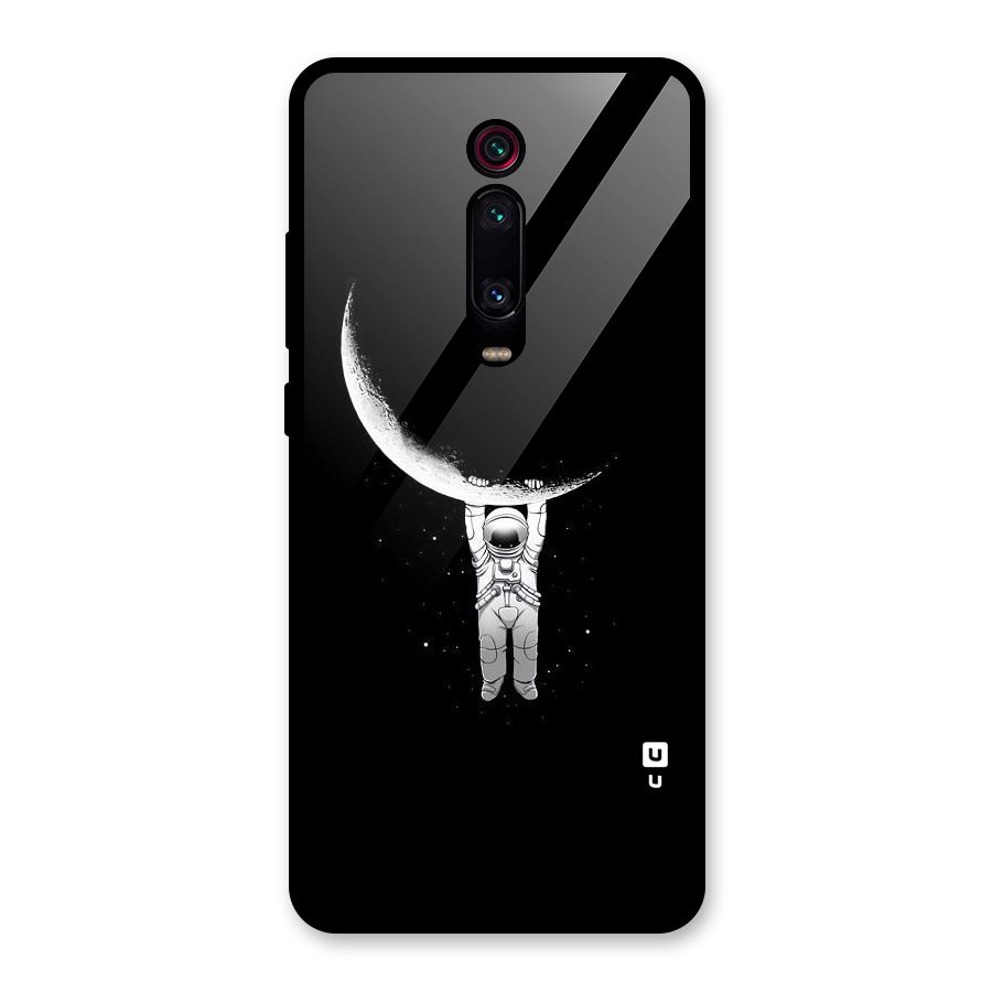 Hanging Astronaut Glass Back Case for Redmi K20