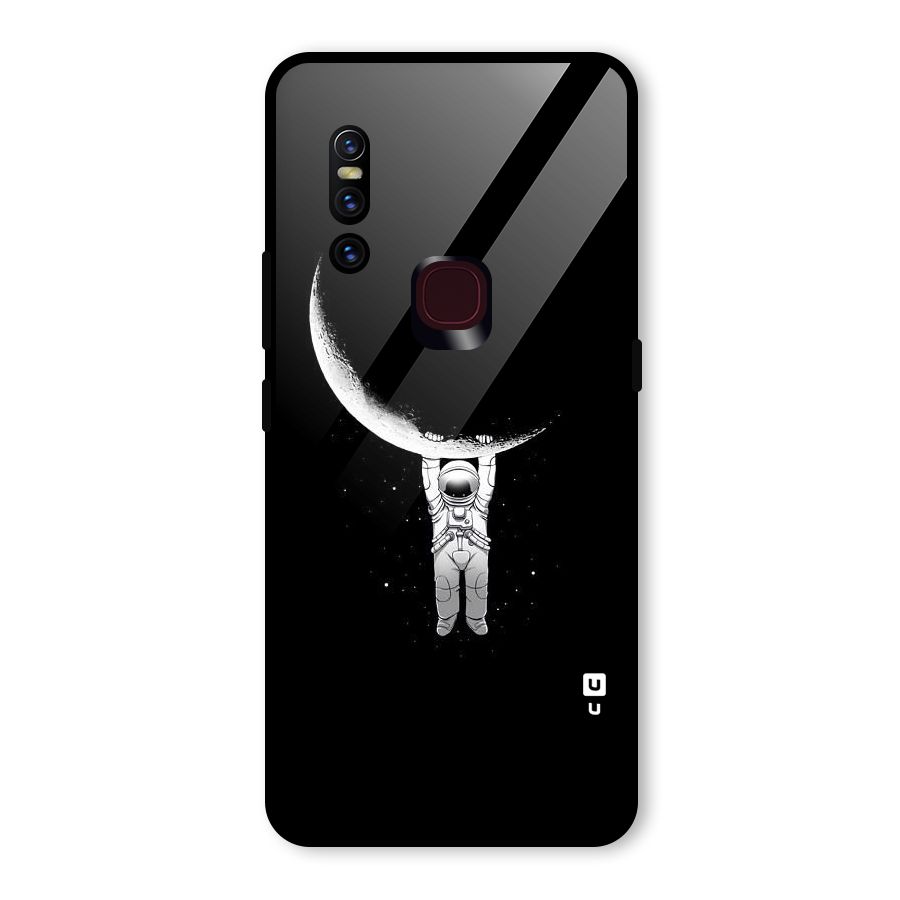 Hanging Astronaut Glass Back Case for Vivo V15