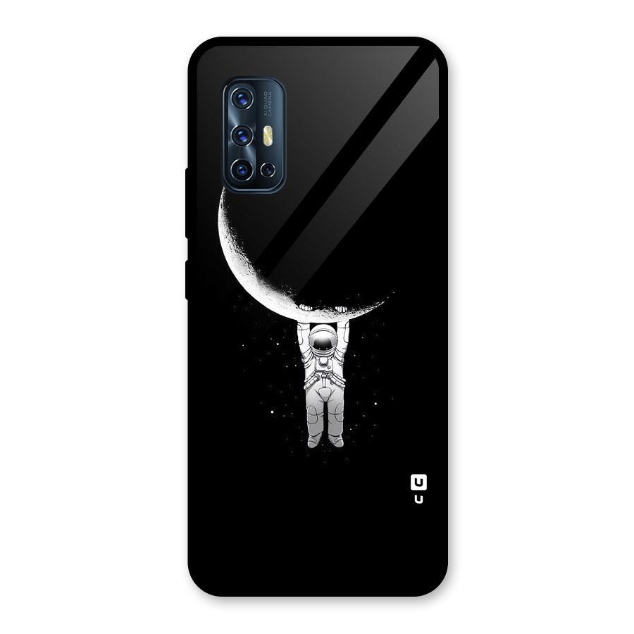 Hanging Astronaut Glass Back Case for Vivo V17