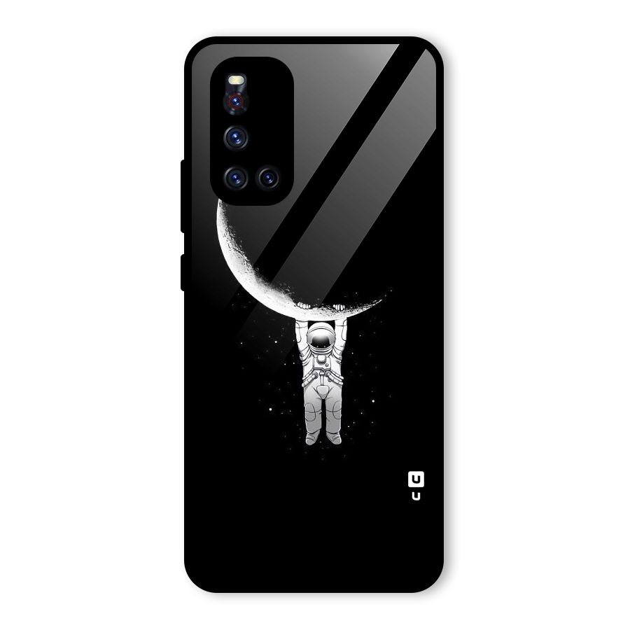 Hanging Astronaut Glass Back Case for Vivo V19