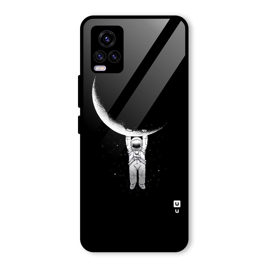 Hanging Astronaut Glass Back Case for Vivo V20