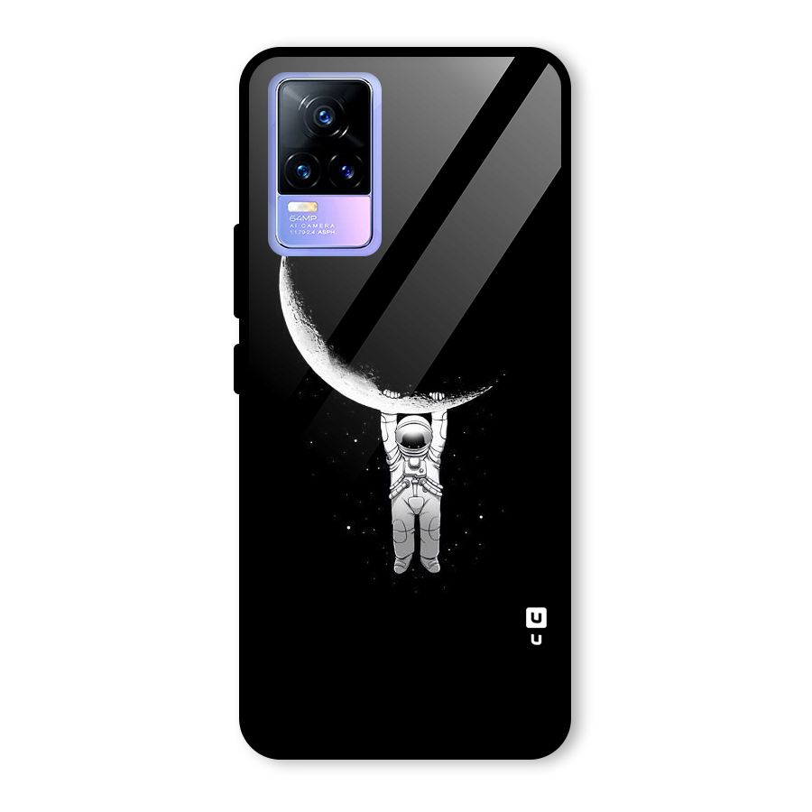 Hanging Astronaut Glass Back Case for Vivo Y73