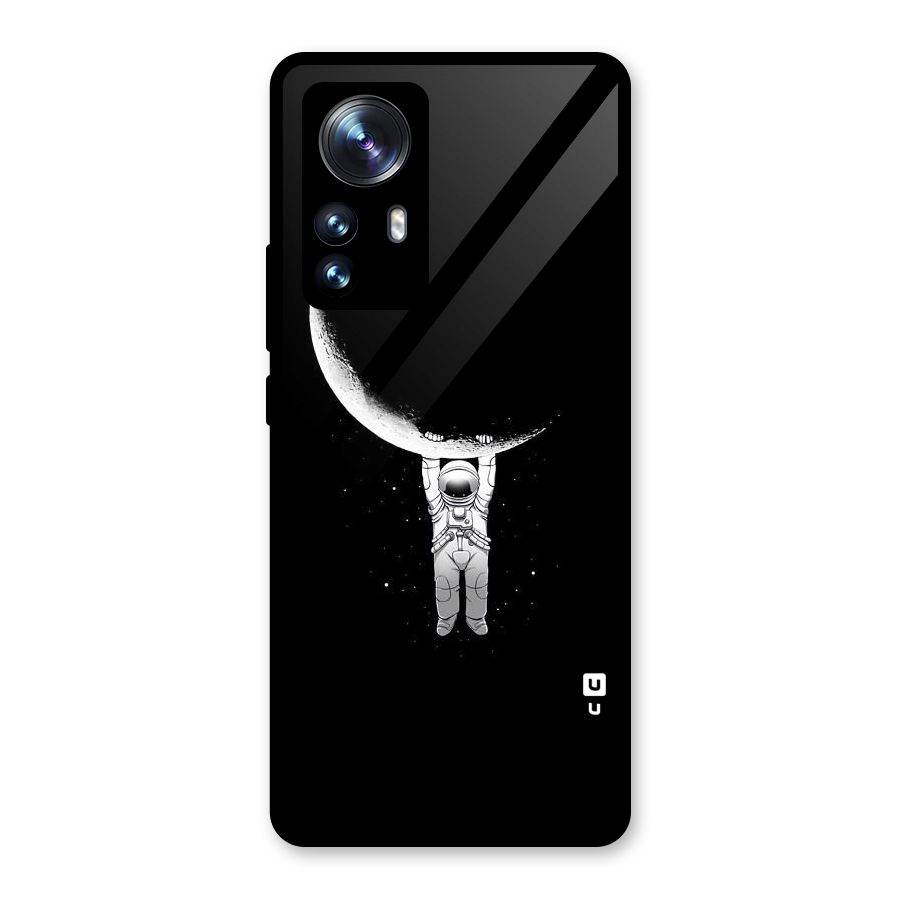 Hanging Astronaut Glass Back Case for Xiaomi 12 Pro