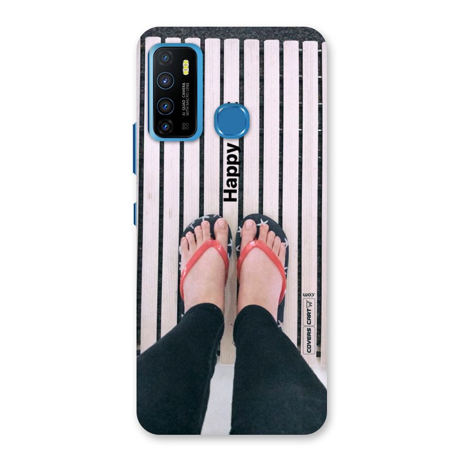 Happy Feet Back Case for Infinix Hot 9