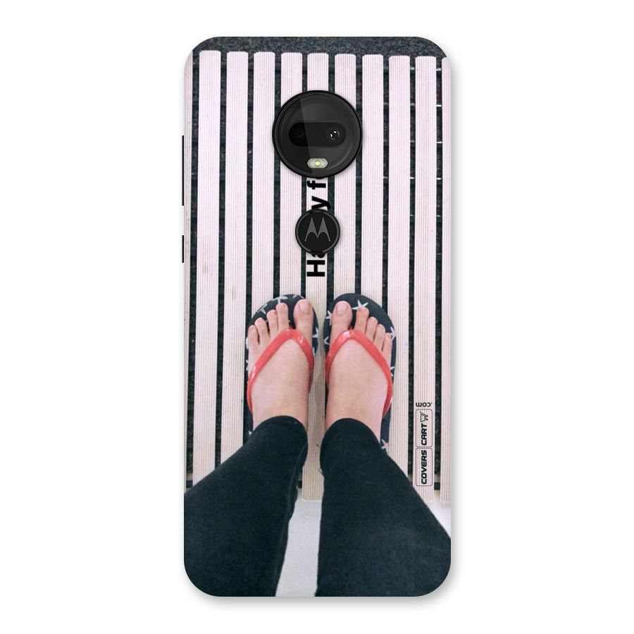 Happy Feet Back Case for Moto G7