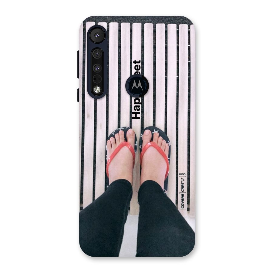 Happy Feet Back Case for Motorola One Macro