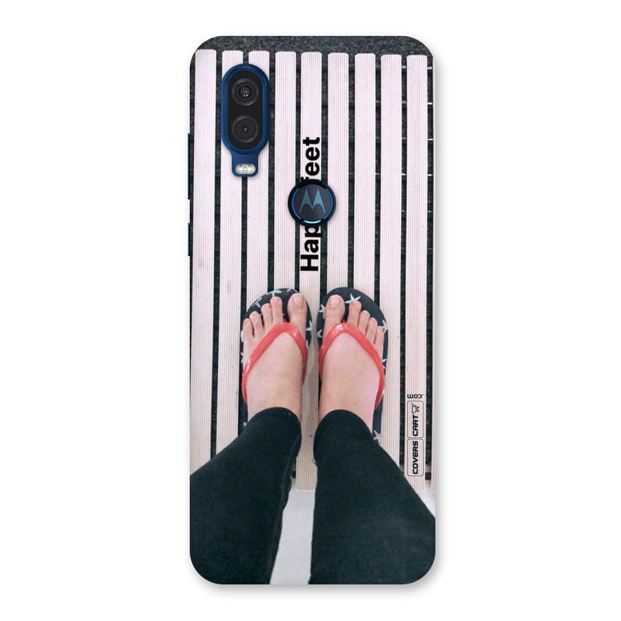 Happy Feet Back Case for Motorola One Vision