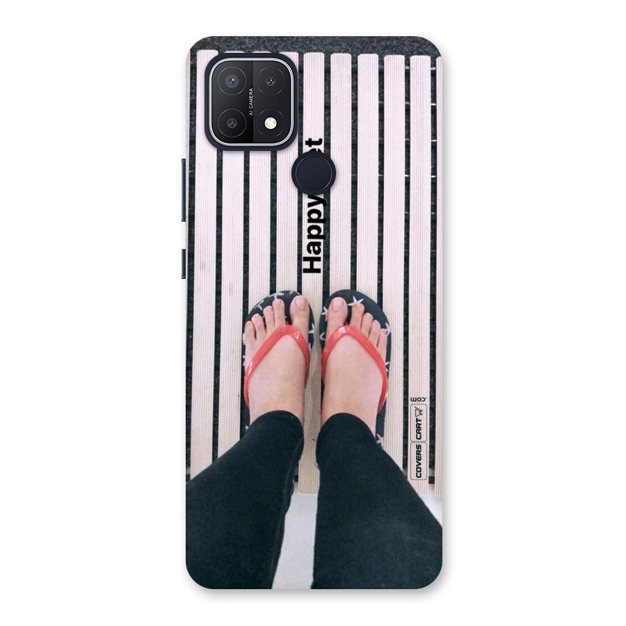 Happy Feet Back Case for Oppo A15
