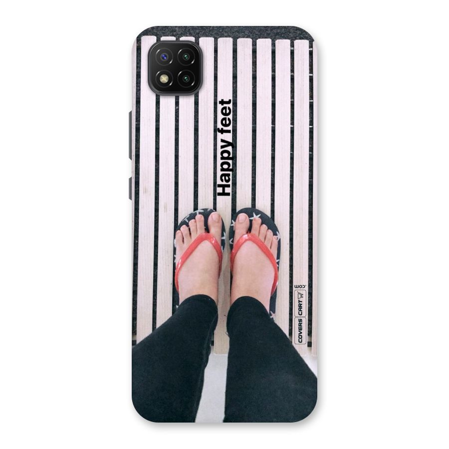 Happy Feet Back Case for Poco C3