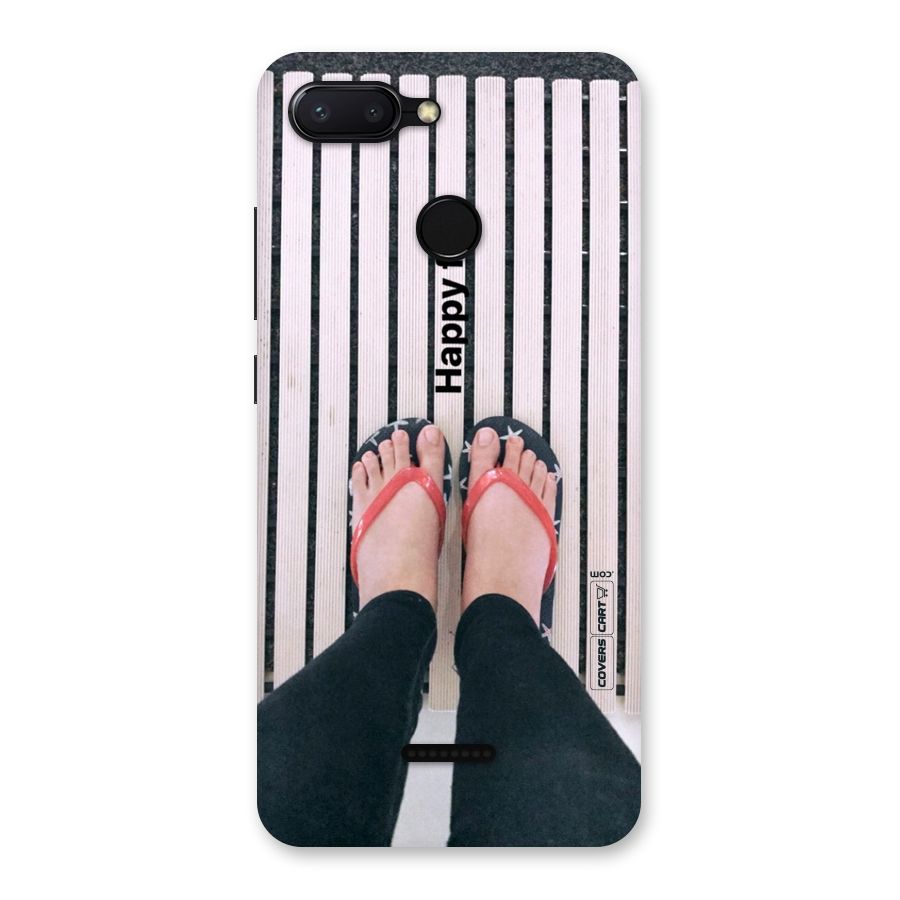 Happy Feet Back Case for Redmi 6