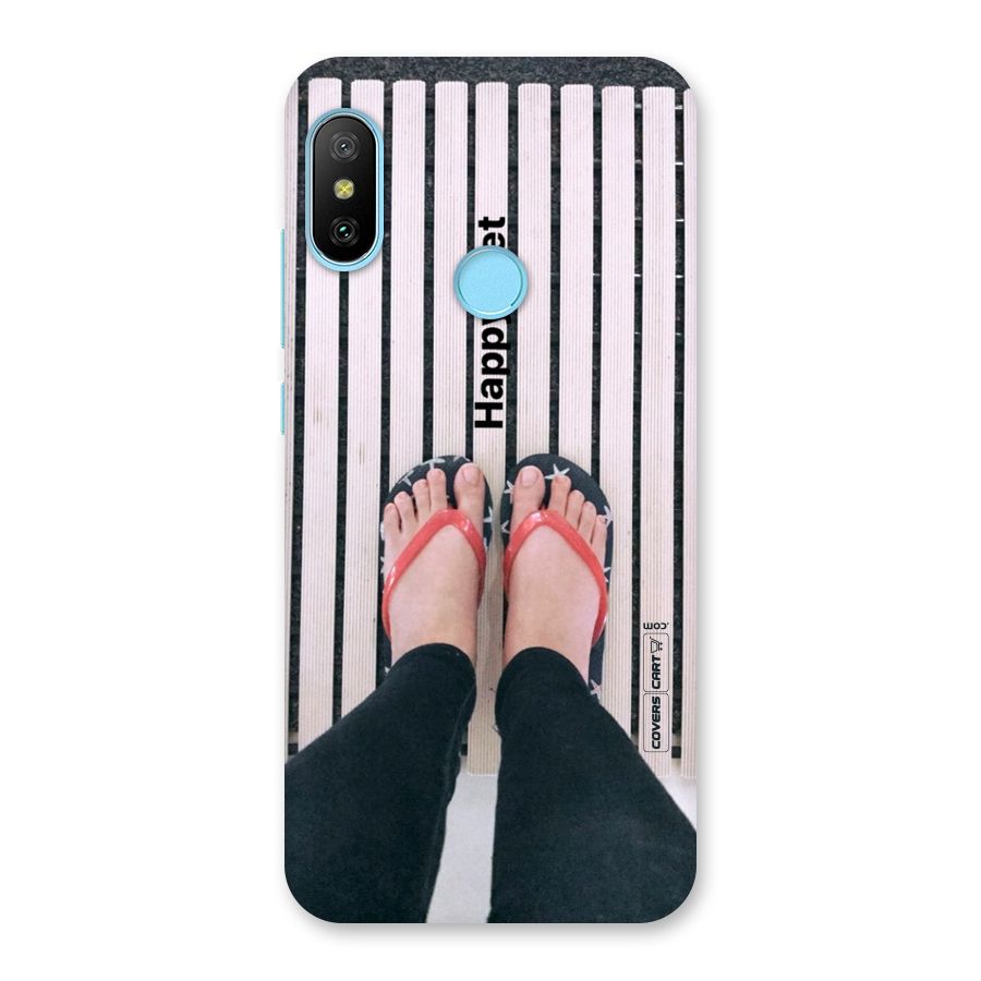 Happy Feet Back Case for Redmi 6 Pro
