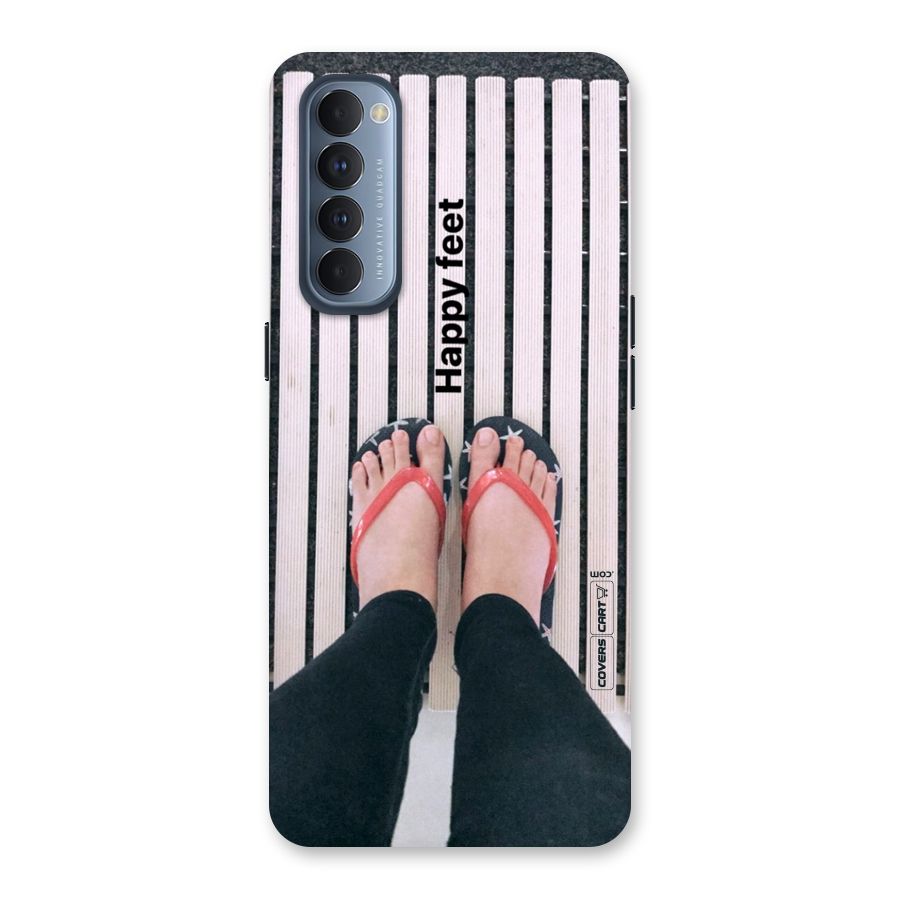 Happy Feet Back Case for Reno4 Pro