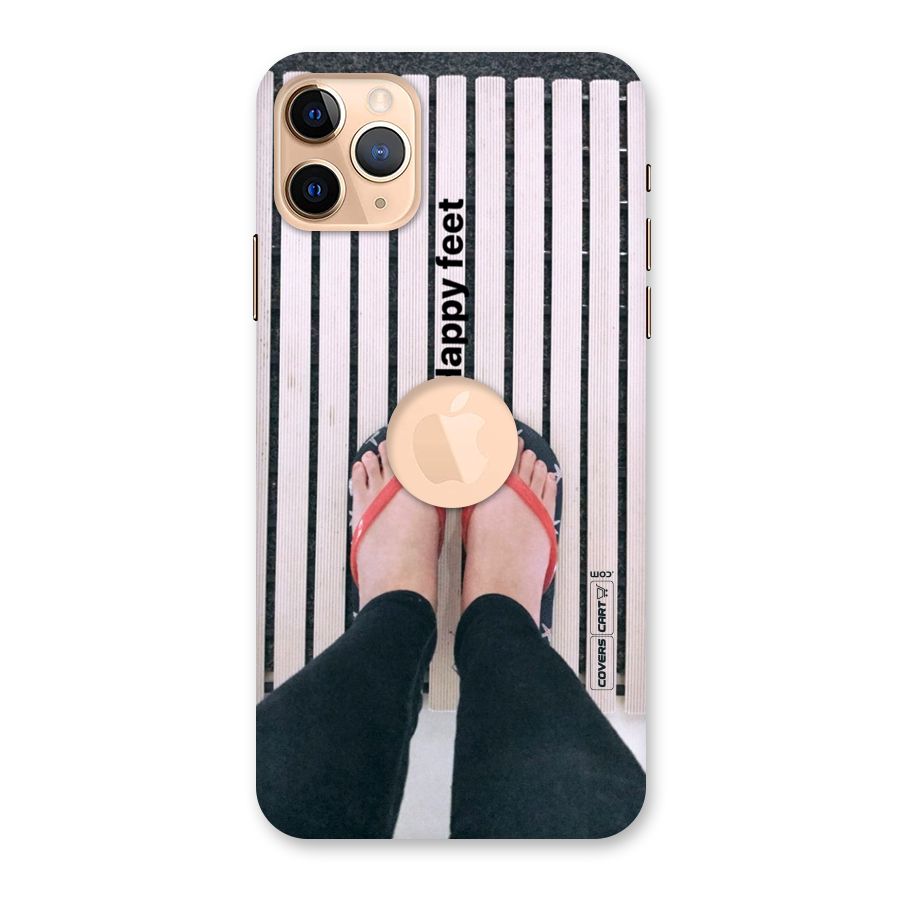 Happy Feet Back Case for iPhone 11 Pro Max Logo Cut