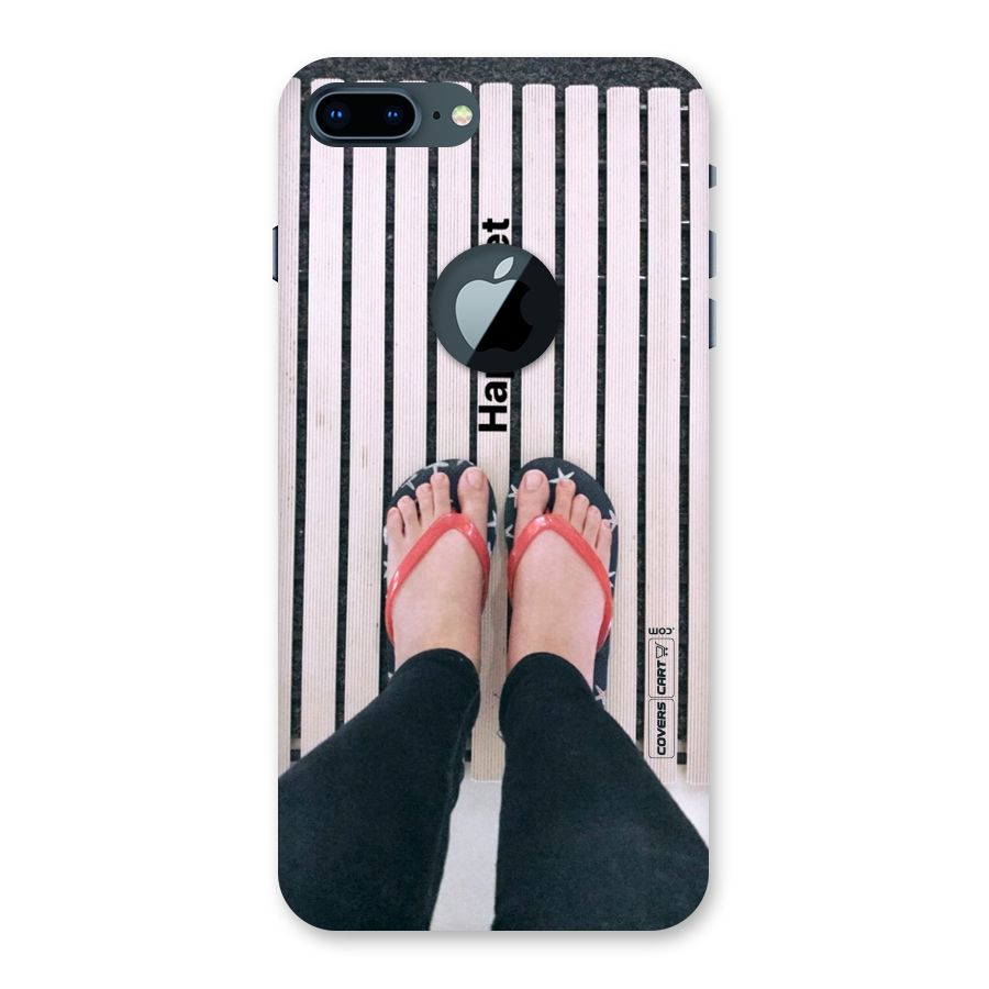 Happy Feet Back Case for iPhone 7 Plus Logo Cut