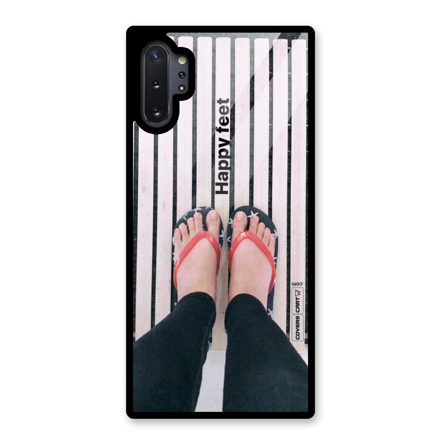 Happy Feet Glass Back Case for Galaxy Note 10 Plus
