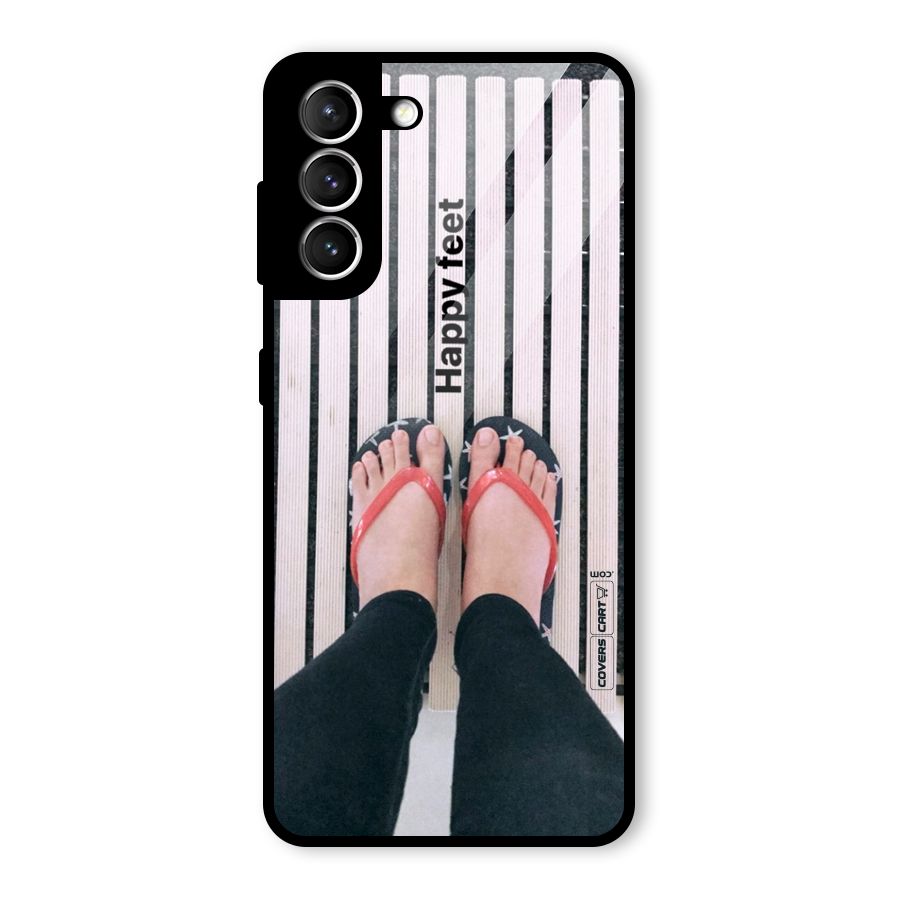 Happy Feet Glass Back Case for Galaxy S21 5G