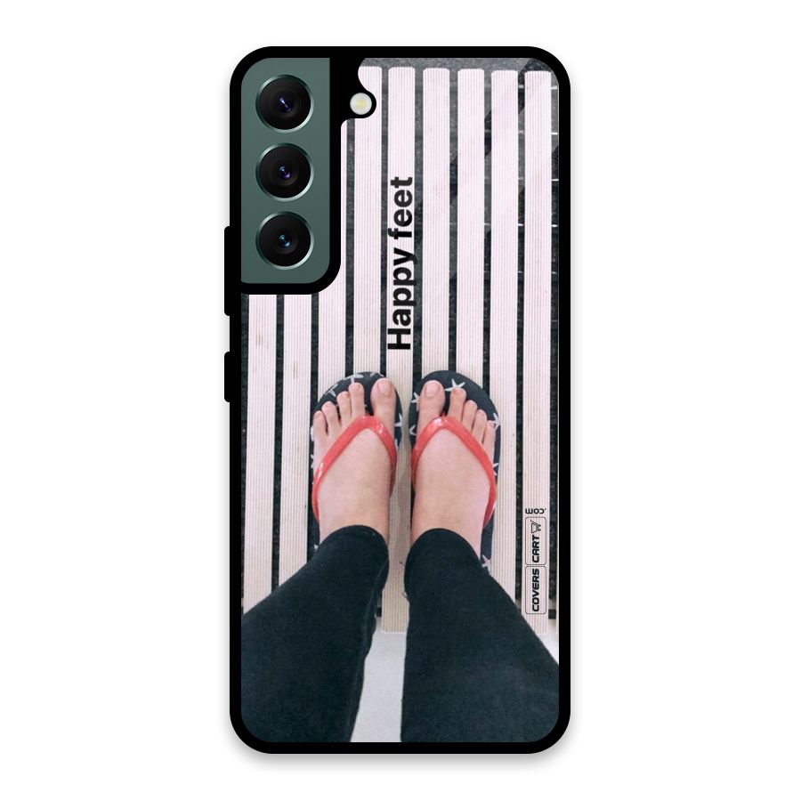 Happy Feet Glass Back Case for Galaxy S22 5G
