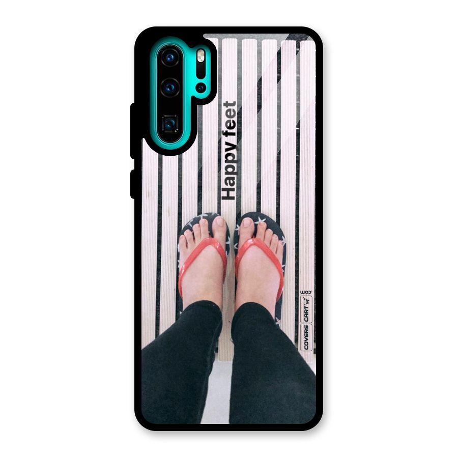 Happy Feet Glass Back Case for Huawei P30 Pro