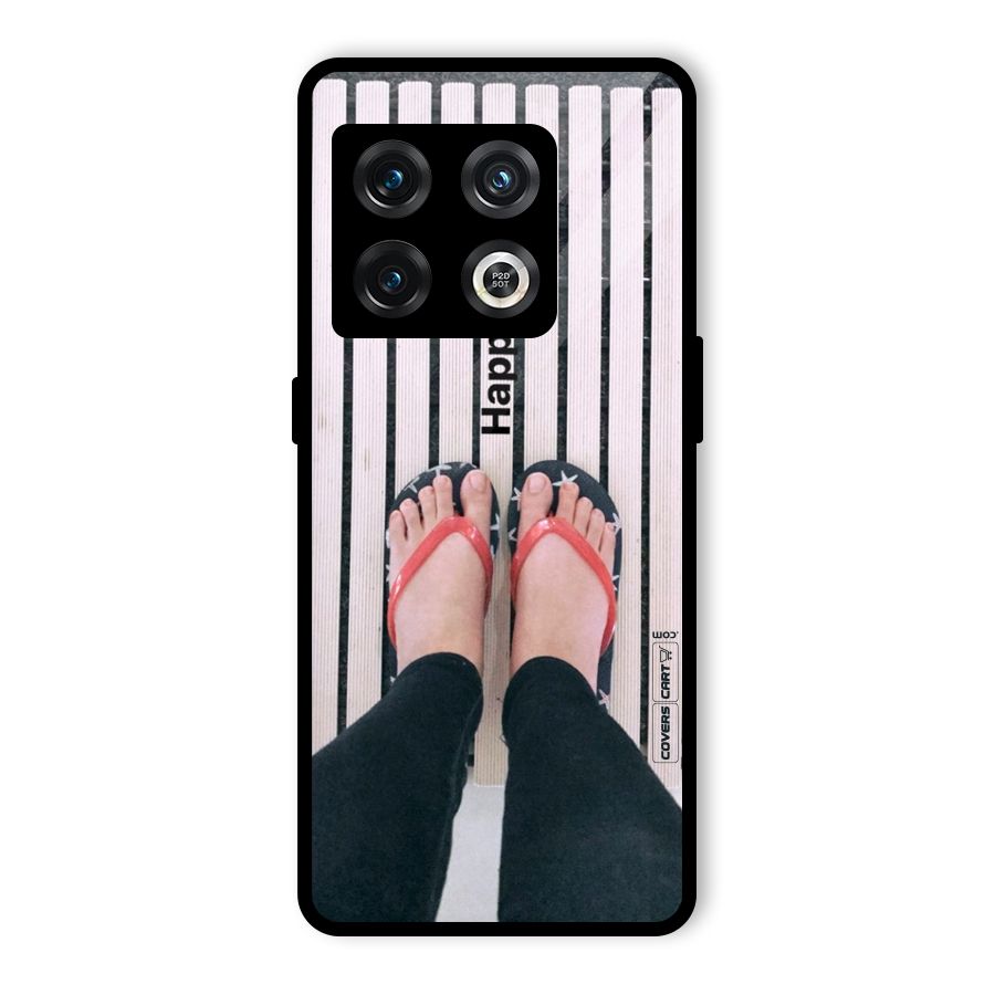 Happy Feet Glass Back Case for OnePlus 10 Pro 5G