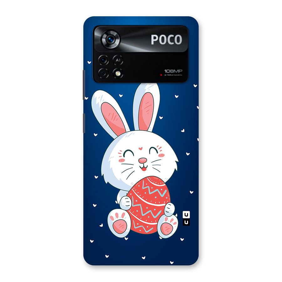 Happy Festive Bunny Back Case for Poco X4 Pro 5G
