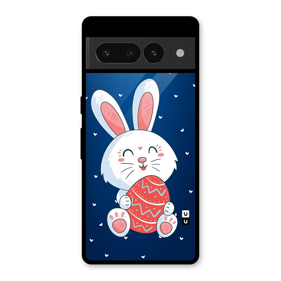 Happy Festive Bunny Glass Back Case for Google Pixel 7 Pro