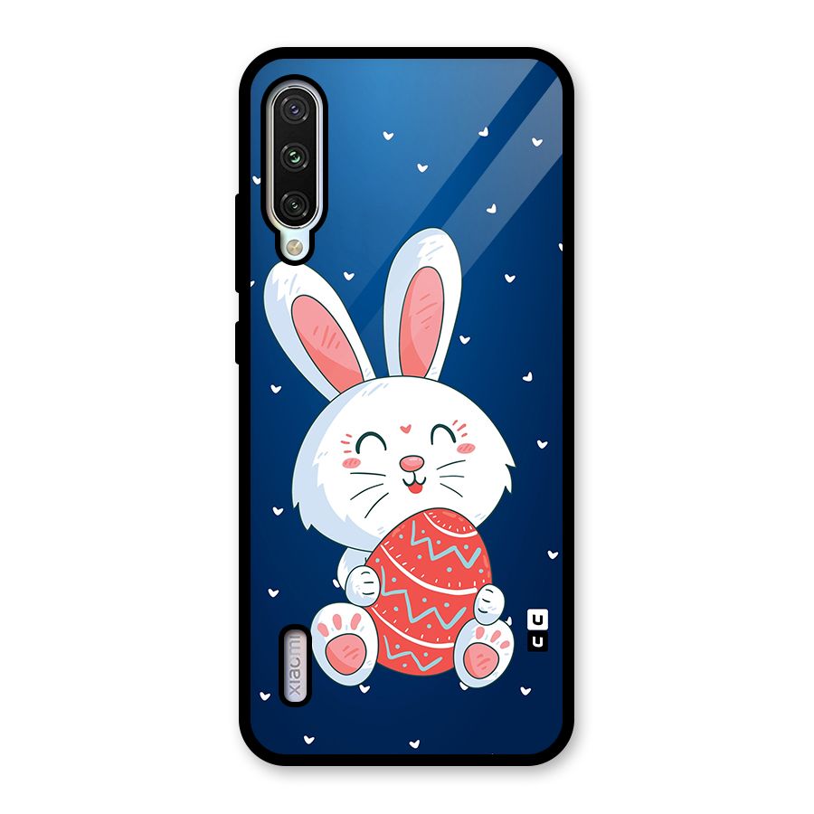 Happy Festive Bunny Glass Back Case for Mi A3