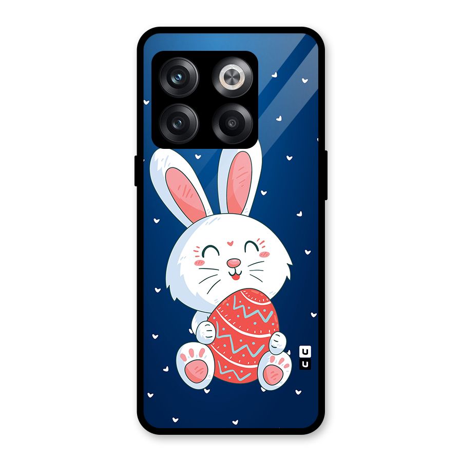 Happy Festive Bunny Glass Back Case for OnePlus 10T