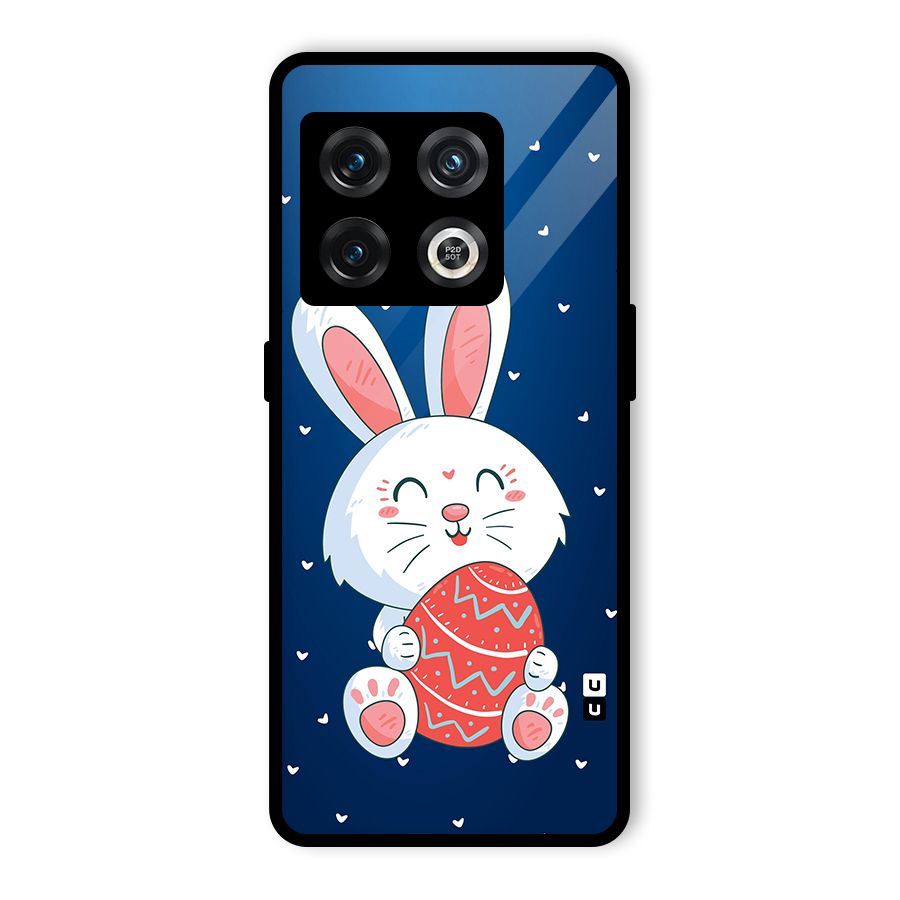 Happy Festive Bunny Glass Back Case for OnePlus 10 Pro 5G